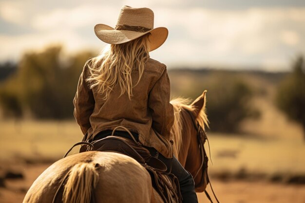 Foto jovem andando a cavalo