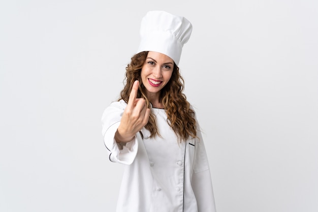 Jovem chef mulher