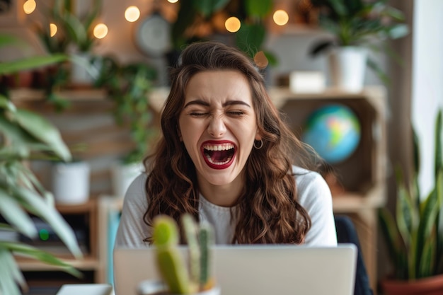 Jovem estudante estudando on-line conceito de aprendizagem eletrônica educação virtual