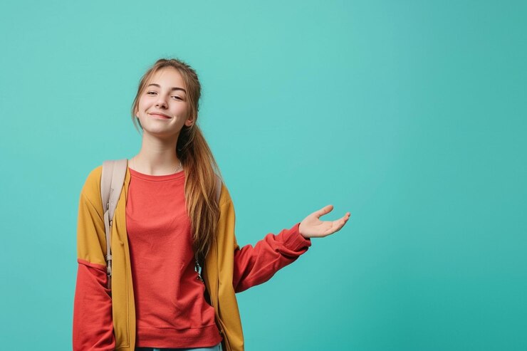 Foto jovem estudante universitário posando isolado