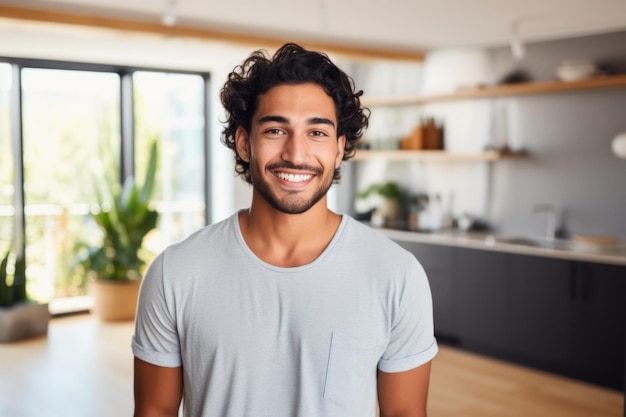 jovem feliz expressão ai gerada