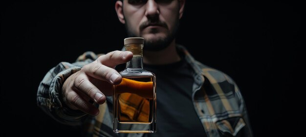 Foto jovem gestando para parar de beber álcool com espaço de cópia para colocação de texto desencorajando o consumo