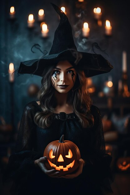 Feche O Retrato Do Halloween De Um Casal Engraçado Casal De Halloween Linda  Mulher Surpreendida Com Chapéu De Bruxa E Fantasia - Foto de Stock - Imagem  de isolado, pares: 161146344