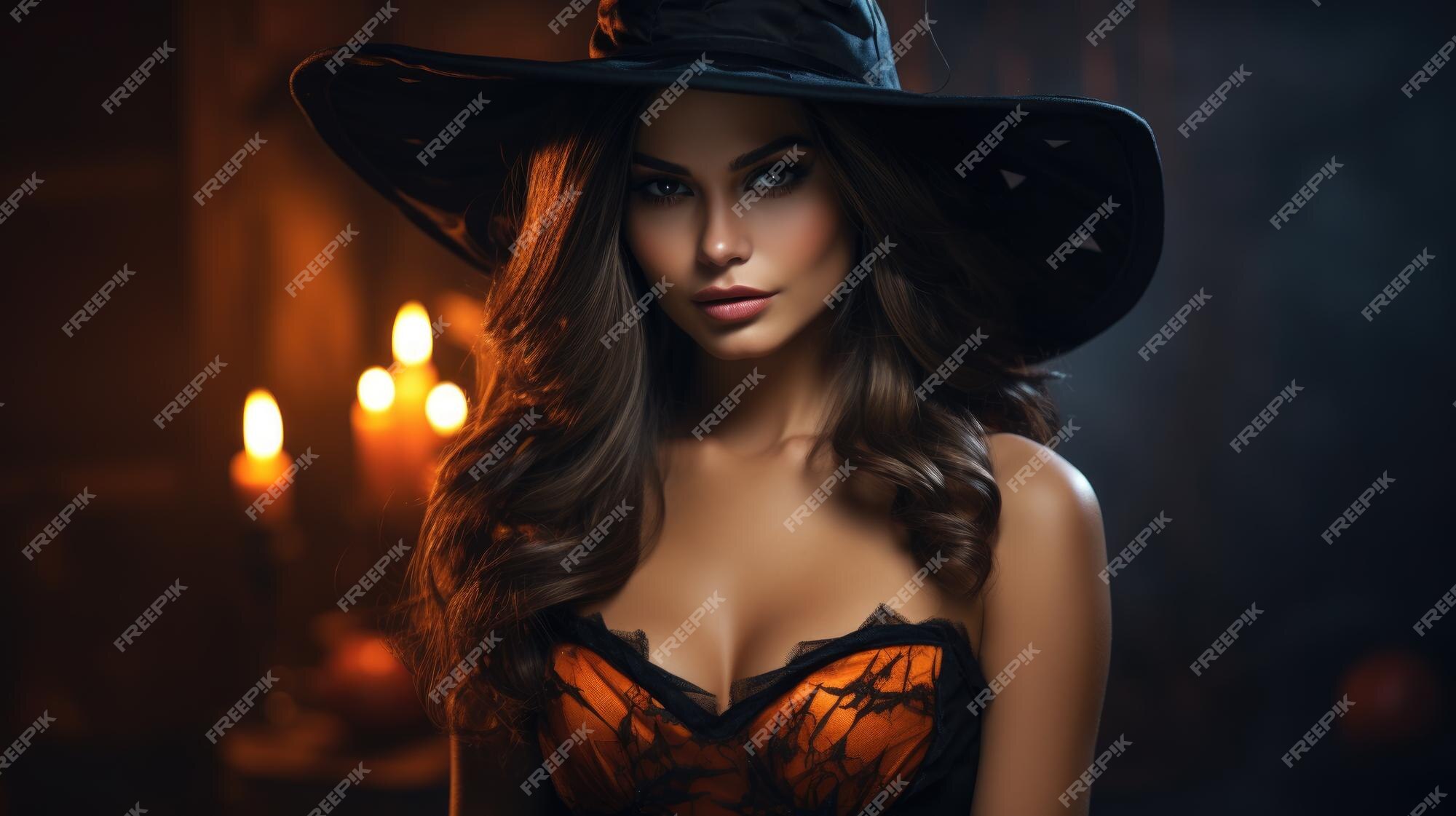 Fantasia feminina adulta noturna de bruxa para halloween, vestido fantasia  sexy