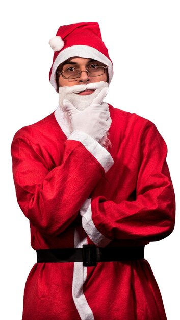 Foto jovem papai noel