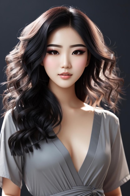 Joven belleza asiática