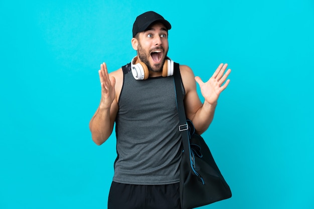 Joven deportista con auriculares