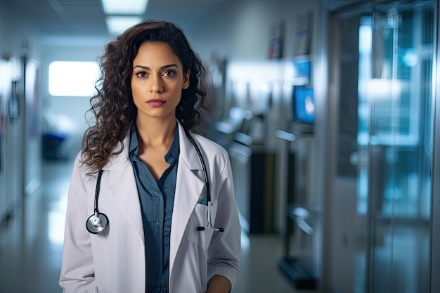 Una joven doctora en el hospital