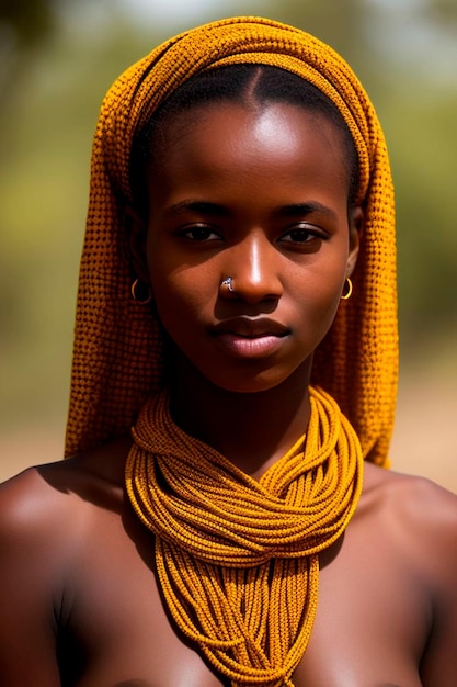 Joven etíope Un impactante retrato de la belleza y la cultura africanas afro beauty