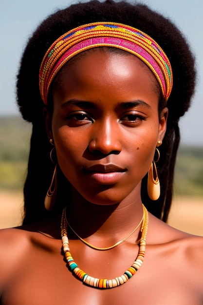 Joven etíope Un impactante retrato de la belleza y la cultura africanas afro beauty