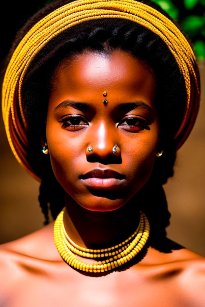 Joven etíope Un impactante retrato de la belleza y la cultura africanas afro beauty