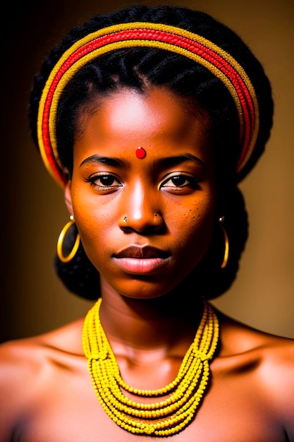 Joven etíope Un impactante retrato de la belleza y la cultura africanas afro beauty