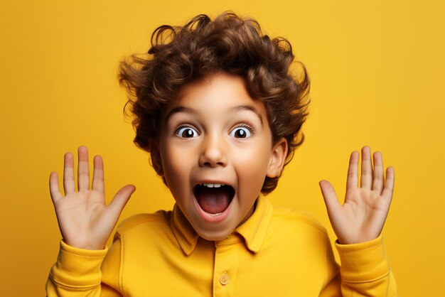 Foto un joven extasiado celebrando precios increíbles con una sonrisa alegre