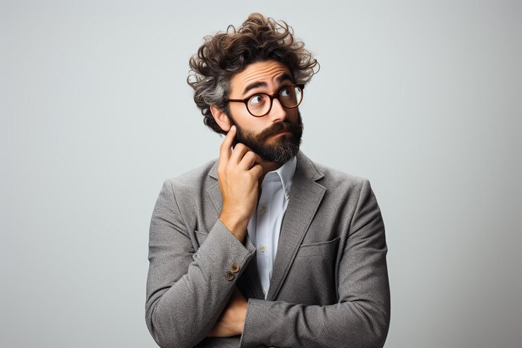 Joven y guapo hombre de negocios con corbata y gafas de pie sobre un fondo amarillo señalando a la e