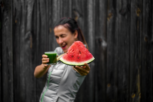 Foto joven hermosa para un estilo de vida saludable