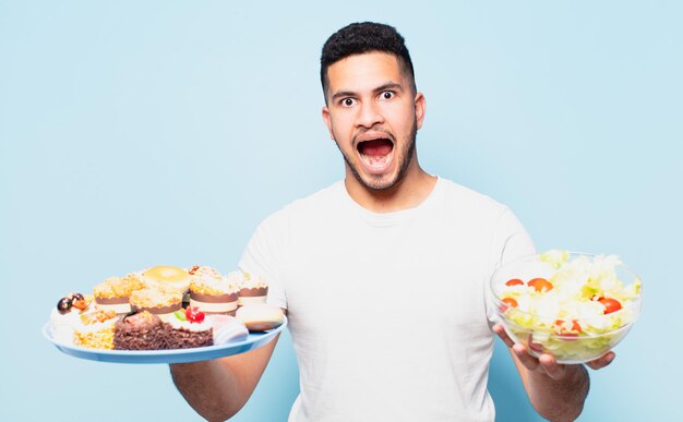 El joven hispano sorprendió la expresión y el concepto de dieta.