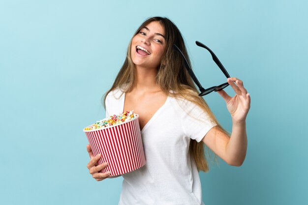 Joven, mujer caucásica, aislado