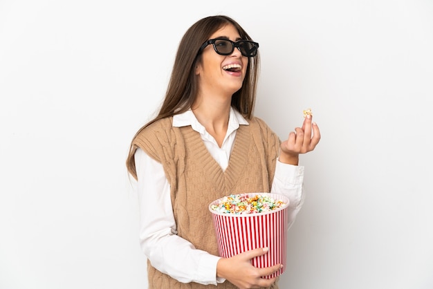 Joven, mujer caucásica, aislado