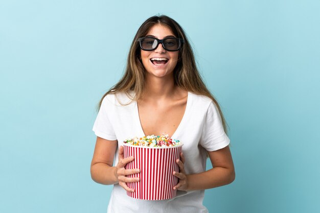 Joven, mujer caucásica, aislado