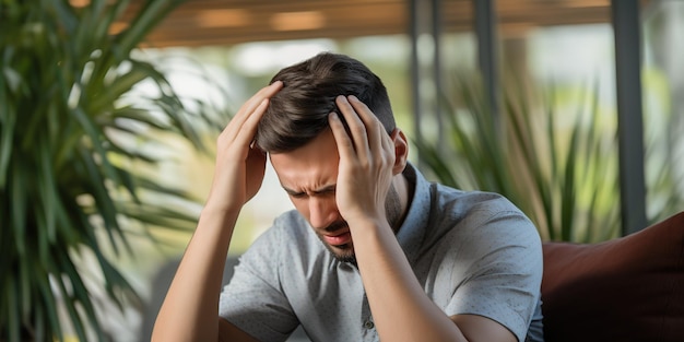 El joven siente dolor y una sensación de giro en la cabeza.