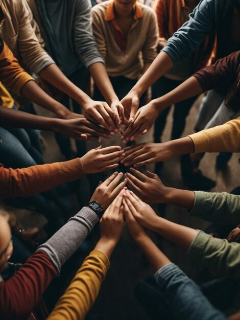 jóvenes en celebración del día de la juventud generada por Ai