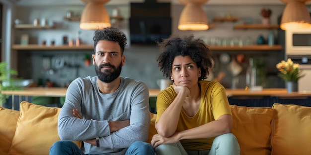 Foto jóvenes discutiendo sus problemas de relación ia generativa