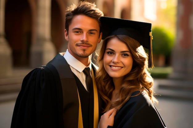 Jovens no dia da formatura