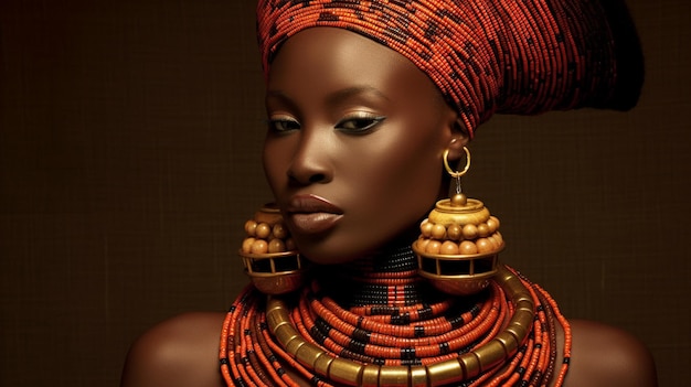 Las joyas y accesorios africanos son hermosos.