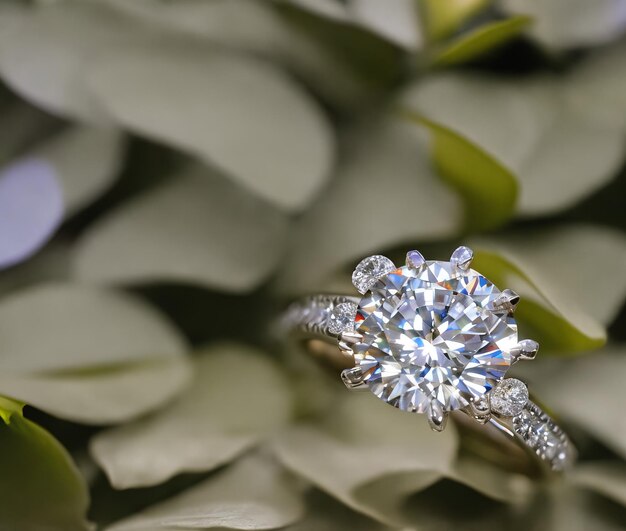 Foto joyas de fondo de anillo de diamantes