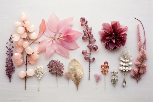 Joyas de otoño en una delicada paleta rosa