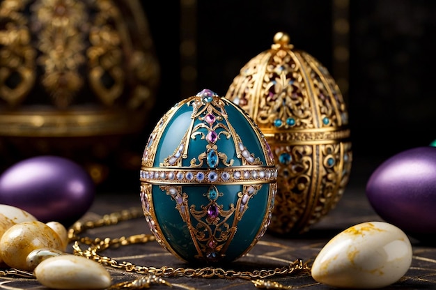 Joyas rusas de recuerdo huevos de Pascua copia de Faberge única impresionante colección de joyas hechas por