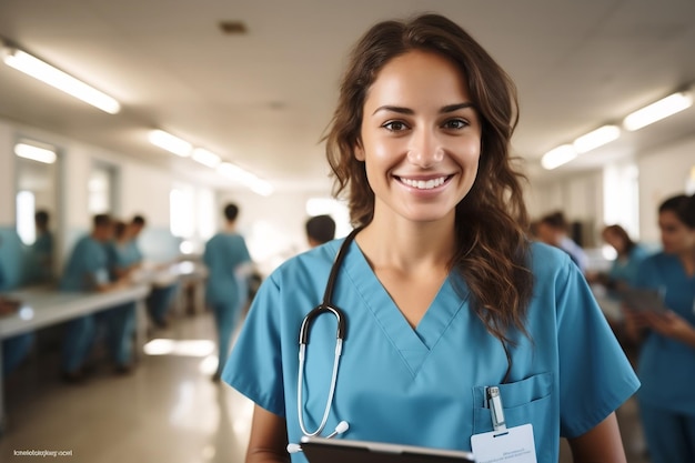 Joyful Doctor Wearing Scrubs Inteligencia Artificial Generativa (IA) La IA es una de las principales fuentes de información sobre la enfermedad.