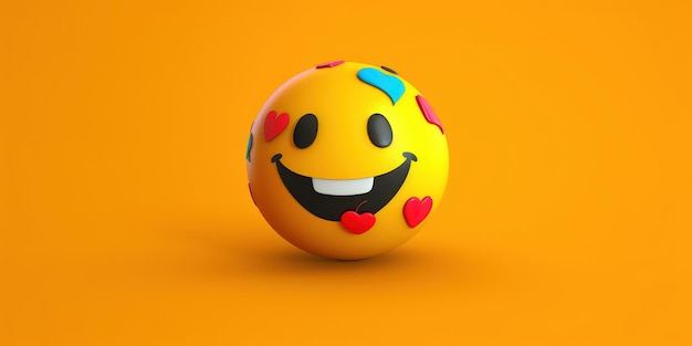 Joyful Emoji Background World Emoji Day e Happy Day Generative Ai