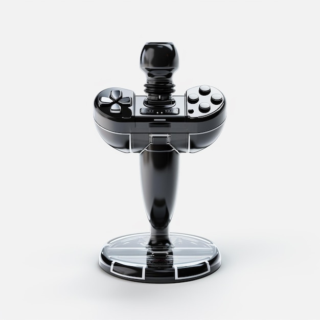 Joystick isolado em fundo transparente generativo ai