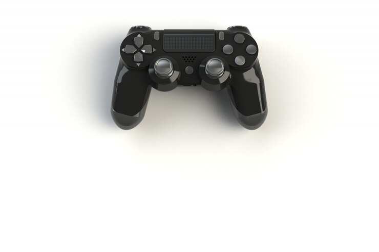 Foto joystick preto no branco