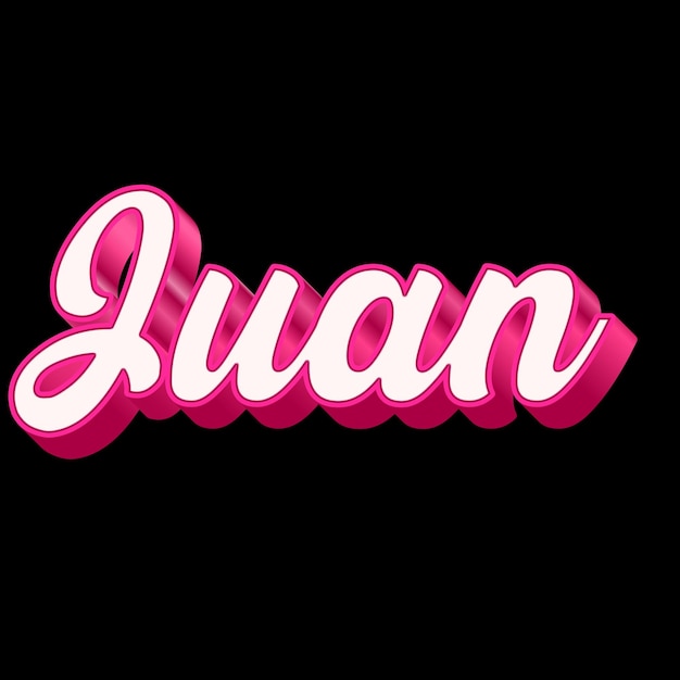 Foto juan tipografia design 3d rosa preto branco fotografia de fundo jpg.