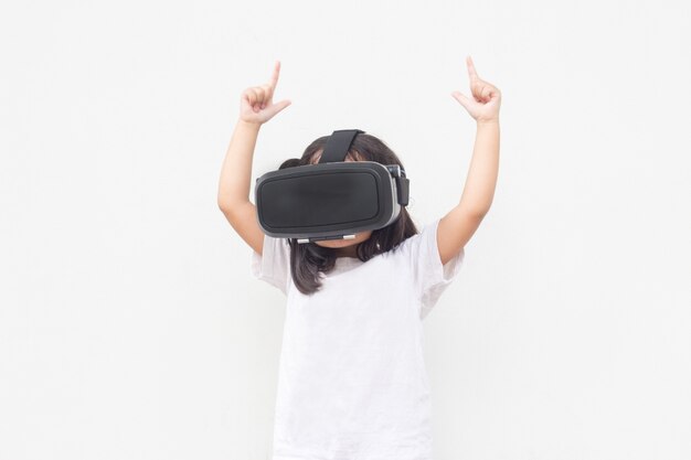 juego asiático de la muchacha VR máscara