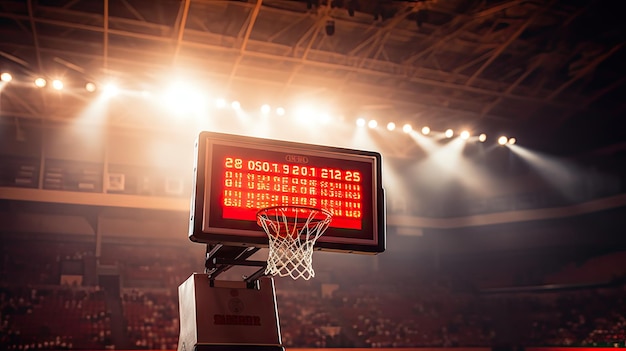 Foto juego de baloncesto la primera vista del baloncesto