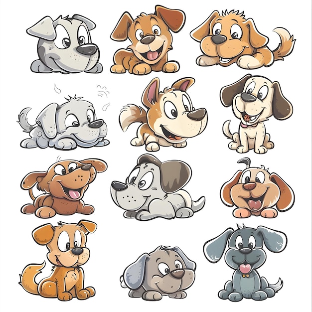 Foto un juego de dibujos animados para cachorros.