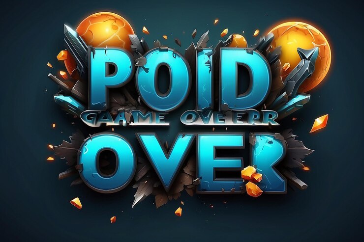 Foto el juego de efectos de texto psd ha terminado.