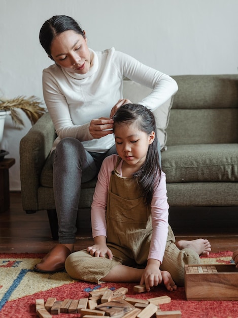 juego de madre y niño