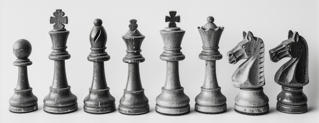 Juego de mesa de estrategia de ajedrez álbum de fotos visuales lleno de momentos intensos y serios
