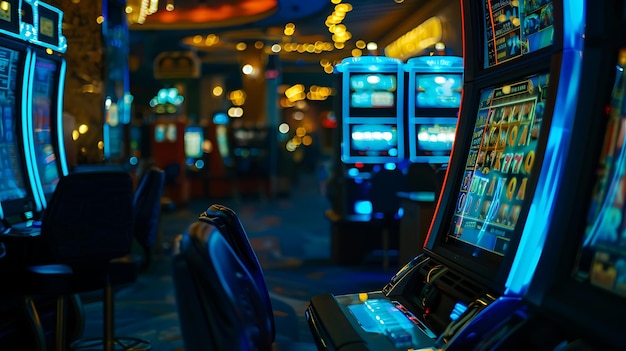 Foto un juego de mesa se está jugando en un casino