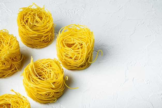 Juego de pasta de cabello de ángel, en piedra blanca