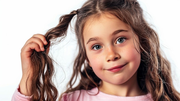 Foto juego de pelo chica francesa sola