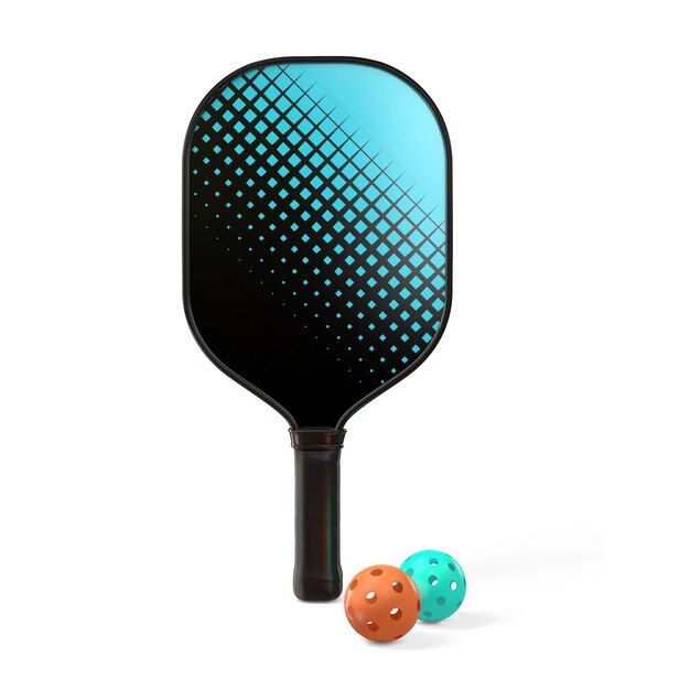 Foto el juego de pickleball paddle and balls