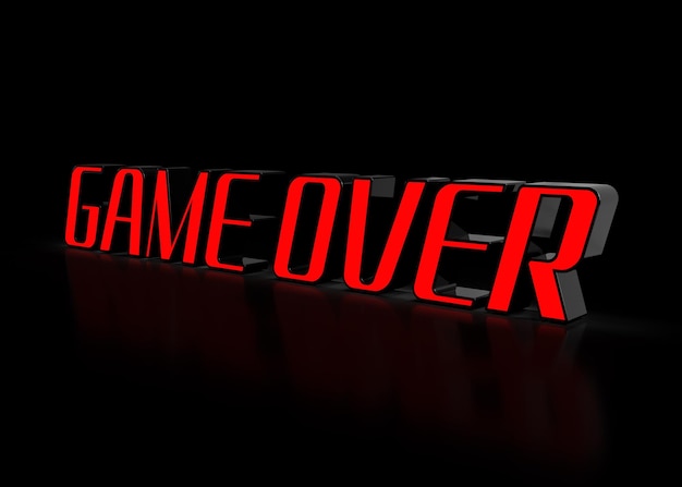 El juego rojo y negro sobre el letrero que se refleja en un fondo blanco