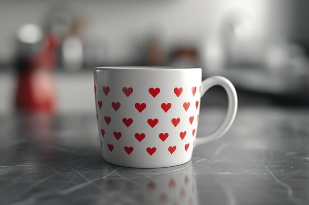 El juego de tazas de café de amor fotografía profesional