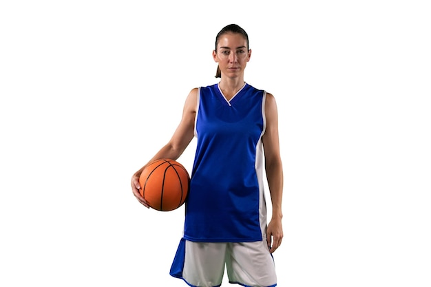 Jugador de baloncesto femenino duro