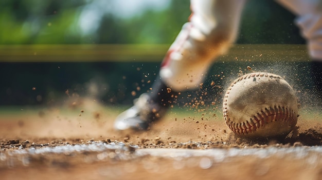 Jugador de béisbol enfocado lanzando la pelota en un estadio de béisbal profesional
